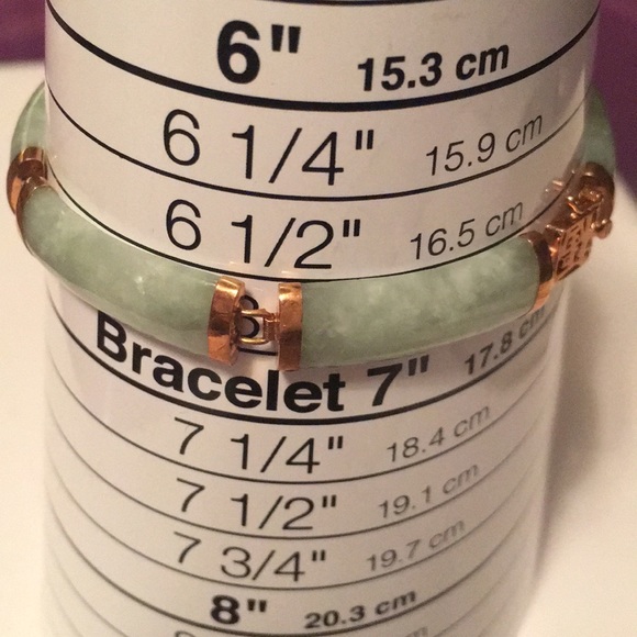 Jade and 14K Yellow Gold Bracelet - Picture 5 of 5